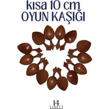 Creatividad Solutions Kısa Oyun Kaşığı Halk Oyunu Kaşığı - Kına Kaşığı Kısa Saplı Zeybek Oyun Kaşığı 14 Adet 718723
