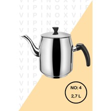 Feyza Design Paslanmaz Çelik Çay Demliği, Restoran ve Kafe Için, No:4