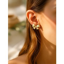 QA Quella Accessories Özel Seri Fiyonk Gold Küpe