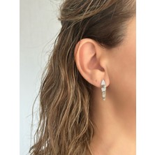 QA Quella Accessories Xuping Zirkon Taşlı Yılan Gümüş Küpe