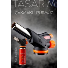 Creatividad Solutions Çakmaklı Pürmüz Başlığı - Çakmak Gazı Bütan Gaz Uyumlu 722494