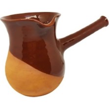 Feyza Design Şık ve Kullanışlı 450 ml Toprak Lüx Cezve, Kahve Severler Için Ideal