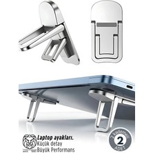 Creatividad Solutions Lukas Schneider Serisi 2’li Gri Laptop Standı - Ergonomik 2 Kademeli Yükseltici 722892