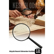 Creatividad Solutions 7.5 cm Optik Lensli El Tipi Büyüteç | Profesyonel Okuma, Hobi, Koleksiyon Merceği 722536