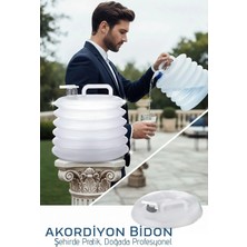 Creatividad Solutions Akordiyon Bidon - Katlanabilir Lüks Su Taşıma Ünitesi | 10L Şeffaf Tasarım 722568