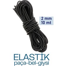 Creatividad Solutions Bel Paça Giysi Lastiği 2 mm 10 mt Siyah 720672