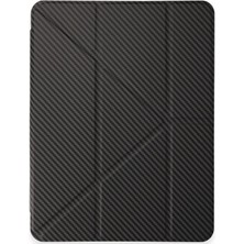 Hayat Store Ipad Pro 13 (2024) Kılıf Color Karbon Tablet Kılıfı - Koyu Gri