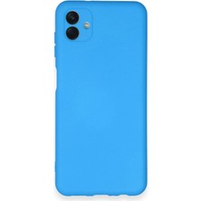 Hayat Store Samsung Galaxy A04 Kılıf Nano Içi Kadife Silikon - Mavi