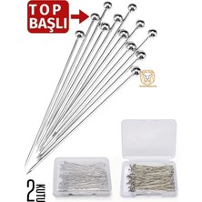 Creatividad Solutions Top Başlı Iğne 2 Kutu 100 Adet Başörtü Iğnesi Toplu Iğne 720782