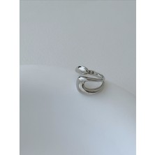 QA Quella Accessories Özel Seri Çizgi Tasarım Pinterest  Ayarlanabilir Gümüş Yüzük