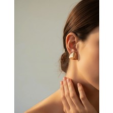 QA Quella Accessories Xuping Bombe Prizma  14 Ayar Altın Kaplama Gold Küpe