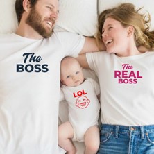 Etoile Studio The Boss Lol Aile Kombin Tişörtü | Aile Tişört Kombini – Unisex Oversize (Bilgilerinizi Iletiniz)