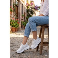 Guja 26Y301 Rahat Taşlı Tekstil Günlük Spor Sneaker Kadın Ayakkabı