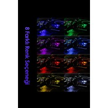 Işıltı Design Araç Içi 12 Led’li Kumandalı Müziğe ve Sese Duyarlı Ayak Altı Ambiyans Aydınlatma