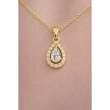 Thb.Edition Damla Kesim Zirkon Taşlı Kolye