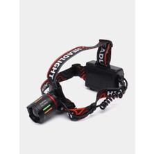 Hayat Store PS-2910 Şarjlı Profesyonel Zoomlu Kamp Avcı Balıkçı Kafa Lambası Feneri - Lisinya