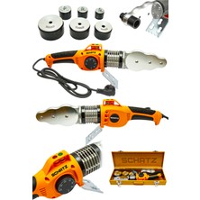 Schatz Profesyonel 1000 Watt Sjs Metal Şanzıman Pprc Pvc Boru Kaynak Makinesi Turuncu