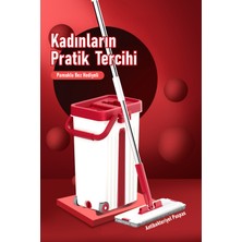 Özgürce Pratik ve Dayanıklı Yeni Nesil Tablet Mop Temizlik Seti 2 Mikrofiber Bezli