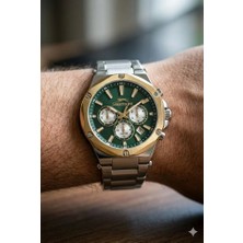 Slazenger Yeşil Kadran Erkek Kol Saati | 42MM, Paslanmaz Çelik, Multifonksiyon, 10 Atm