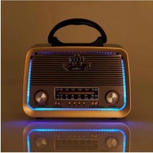 Feyza Design Nostaljik Bluetooth Radyo, Şarjlı, Usb, Sd ve Mp3 Çalma Özellikleri