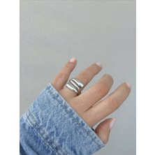 QA Quella Accessories Özel Seri Çoklu Tasarım Pinterest  Ayarlanabilir Gümüş Yüzük