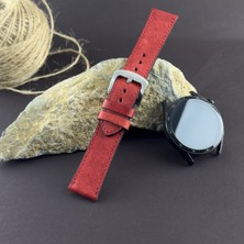 Kuzgun Deri Samsung Watch Seri 3 4 5 6 7 40 41 44MM, Fe, Active, Gear Serileriyle Uyumlu Hakiki Italyan Pueblo Deri El Yapımı 20MM Akıllı Pimli Deri Saat Kordonu