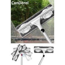 Özgürce Pratik Mikrofiber Bezli Çekçekli Teleskopik Yer ve Duvar Cam Silecek