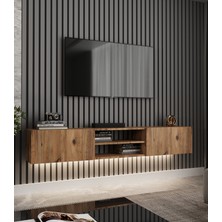 Tumblera Volar Pine Tv Ünitesi Işıklı Atlantik Çam 180 cm Modern