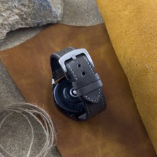 Kuzgun Deri Huawei Gt 2 / Gt 3 / Gt 4 / Gt 5 / Gt 6 Pro 46MM, Ultimate, Pro Modelleriyle Uyumlu El Yapımı Italyan Pueblo Hakiki Deri 22MM Akıllı Pimli Deri Saat Kordonu