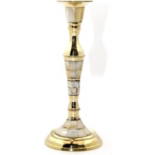 Hayat Store Tekli Pirinç Sedefli Şamdan 6023 - Lisinya