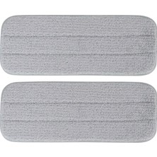 Özgürce Döner Su Püskürtmeli Mop Paspas Yedek 2'li Set, Temizlik Kolaylığı