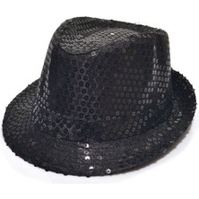 Emh Store Payetli Çocuk Şapkası Siyah Renk