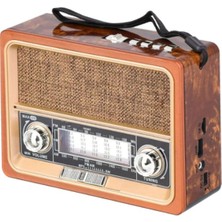 Feyza Design Nostaljik Mp3 Çalar ve Müzik Kutusu, Çok Fonksiyonlu, Fenerli, Usb, Sd