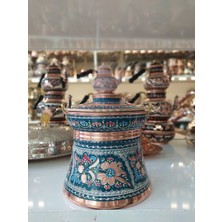 Karaca Bakır Bakır Bakraç- İşlemeli Yoğurt Bakır Bakraç-Stil-Helke