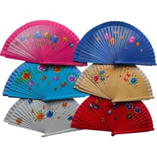 Emh Store Bambu Çift Taraflı Yelpaze Karma Renk 12 Li Paket