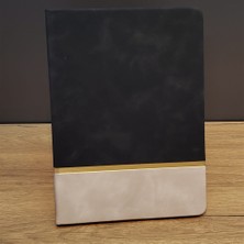 Emh Store Siyah Çizgili Deri Defter