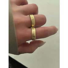 QA Quella Accessories Özel Seri C   Ayarlanabilir 14K Gold Yüzük