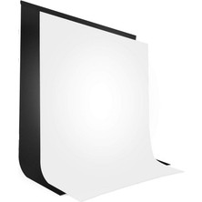AZT 150X200CM 1.5X2MT Chromakey Siyah ve Beyaz Fon Perdesi Fotoğrafçılık Video Canlı Yayın Tv Kayıtları Vb.
