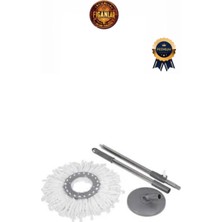 Özgürce Tüm Temizlik Setleri Için Metal Yedek Sap ve Mikrofiber Mop Başlığı