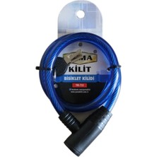 Emh Store Yuma YM-733 Mavi 65 cm Bisiklet Kilidi