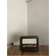 Feyza Design Nostaljik Radyo Bluetooth USB Fm Radyo Adaptör Şarjlı Pil ile Keyifli Dinleme