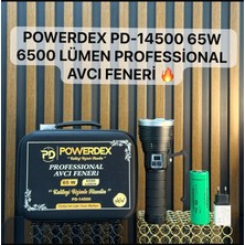 Powerdex PD-14500 65W 6500 Lümen Profesyonel Avcı Feneri Güçlü El Feneri Uzun Menzilli El Feneri