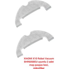 Özgürce X10 Robot Süpürge Için 2'li Yedek Mop Paspas Seti