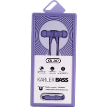 Hayat Store KR-207 Mıknatıslı Kablolu Kulaklık - Mor