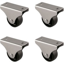 Emh Store Furç Sabit Teker - 32MM - Siyah HKS228 - 4 Adet