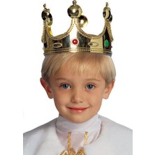Hayat Store Plastik Kral Tacı Altın Renk Çocuk Boy