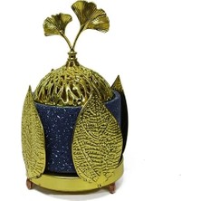 Esranın Dünyası Buhurdanlık Seramik  Altın Dekorlu Kapak RSKRG34-ESRDNS