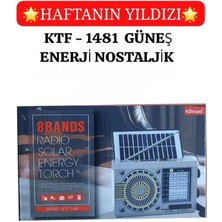 Feyza Design Güneş Enerjili Nostaljik Radyo, Şık ve Çevre Dostu Tasarım