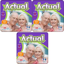Actual Yetişkin Hasta Bezi Bel Bantlı M - Medium - Orta 90 Adet (3pk*30)