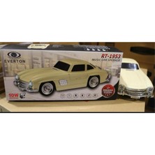 Feyza Design Nostaljik Radyo RT-1953, Bej Arabalı, Bluetooth, Fm, Usb, Tf, Aux, Şarjlı